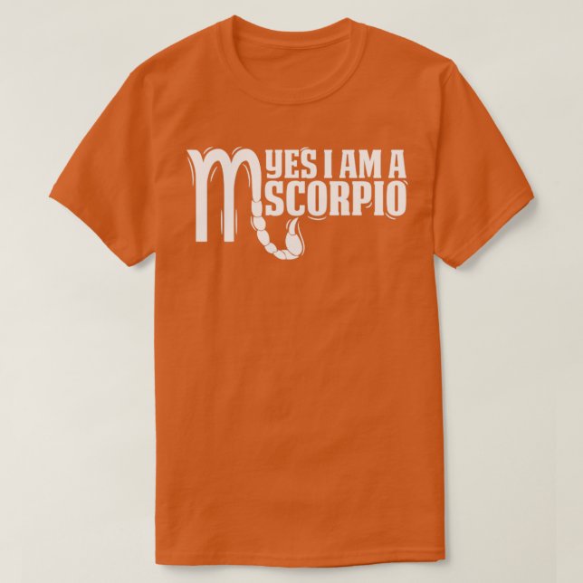 Camiseta Escorpio Sí Soy Un Escorpio1 (Diseño del anverso)