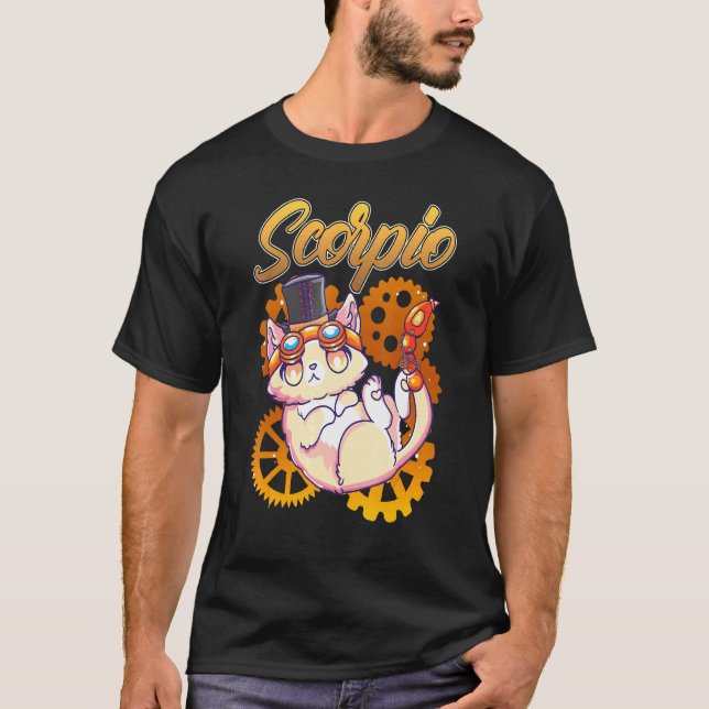 Camiseta Escorpio Steampunk inspirado en Steampunk Scorpion (Anverso)