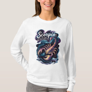 Camiseta Escorpio: Tranquilidad en la superficie, caos bajo