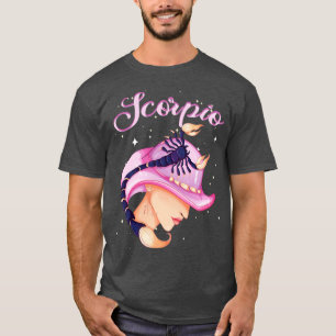 Camiseta Escorpio Zodiac Horóscopo Rótulo Cumpleaños Tarot 