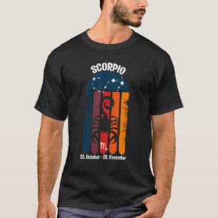 Camiseta Escorpio Zodiac Retro Sunset 1