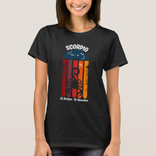 Camiseta Escorpio Zodiac Retro Sunset 2