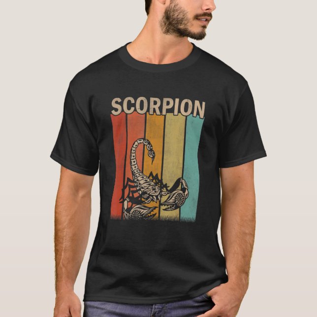 Camiseta Escorpión Doloroso Hombres Mujeres Escorpión (Anverso)