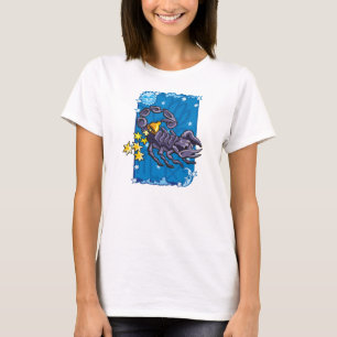 Camiseta Escorpión Escorpión en el cielo nocturno