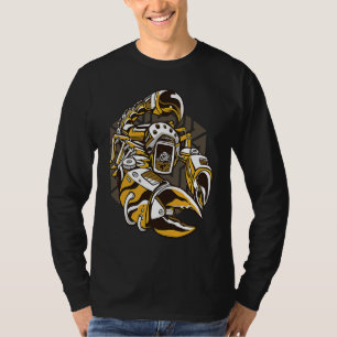Camiseta Escorpión espeluznante y aterrador vintage steampu