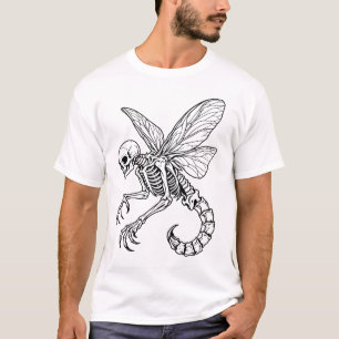 Camiseta Escorpión Esqueleto Alado – Criatura de Fantasía G