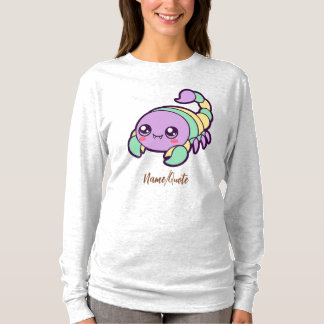 Camiseta Escorpión Kawaii Tierno Dibujo Animado Pastel