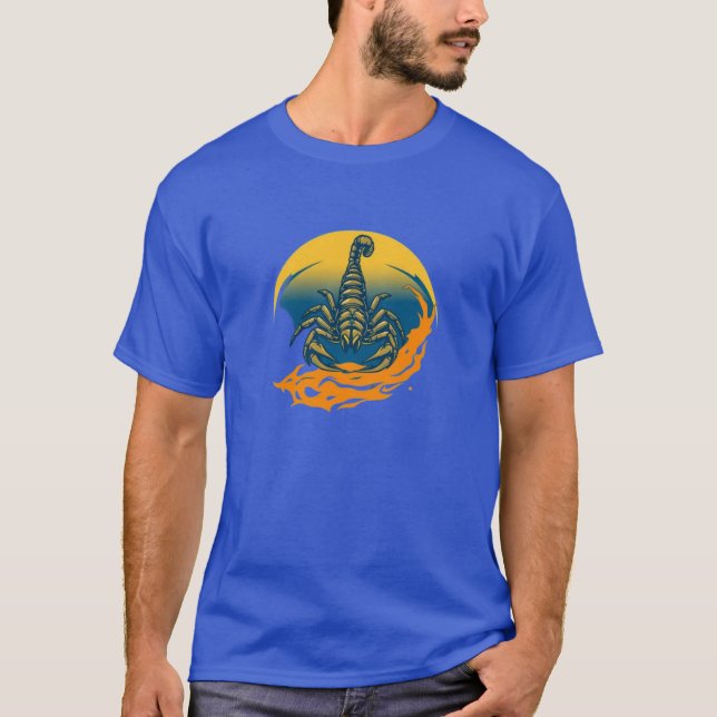 Camiseta Escorpión Lunar Ardiente (Anverso)