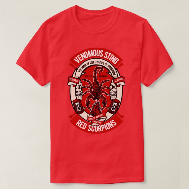 Camiseta Escorpión venenosa (Diseño del anverso)