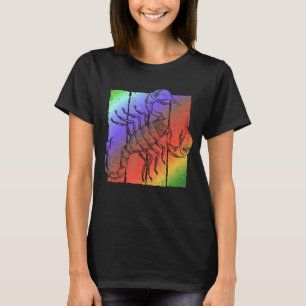 Camiseta Escorpión vintage Retro 80 Stripes Art