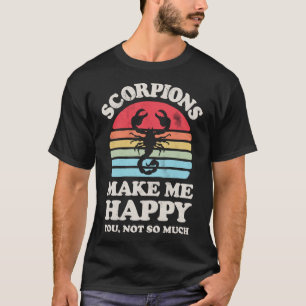 Camiseta Escorpiones me hacen feliz Escorpio Zodiaco Insect
