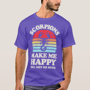 Camiseta Escorpiones me hacen feliz Sunset Retro para hombr