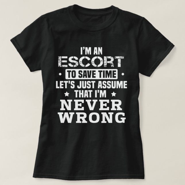 Camiseta Escort (Diseño del anverso)