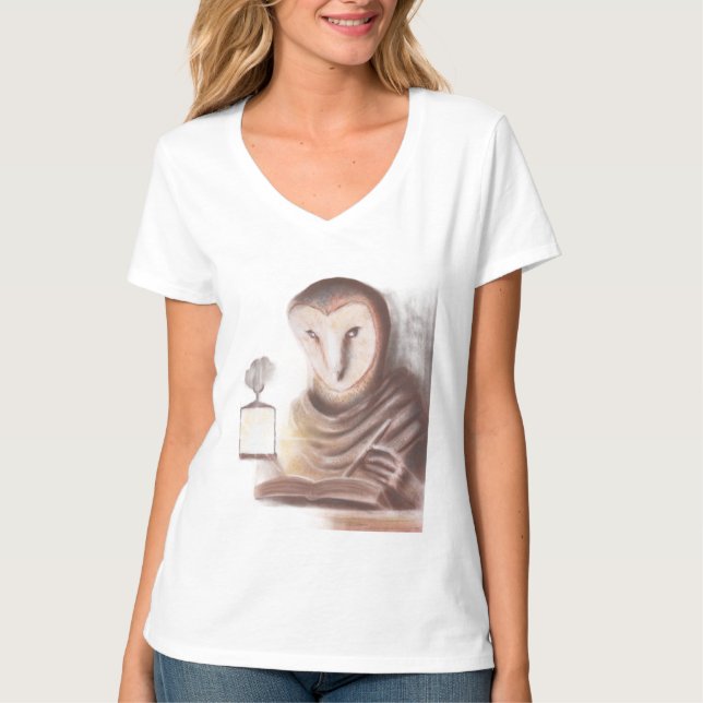 Camiseta Escriba Coruja T-Shirt (Anverso)