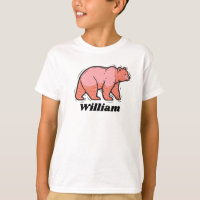 Escribe tu nombre en este Bear Pop Art rosa