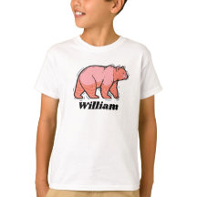 Escribe tu nombre en este Bear Pop Art rosa
