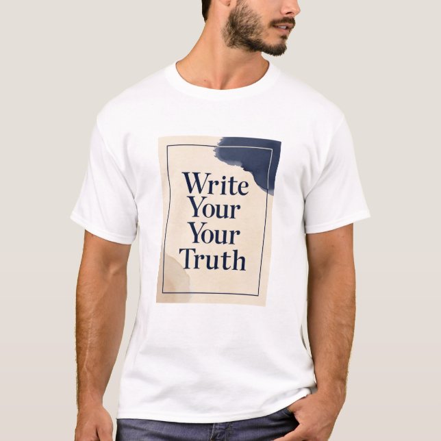 Camiseta Escribe Tu Verdad opción 3 (Anverso)