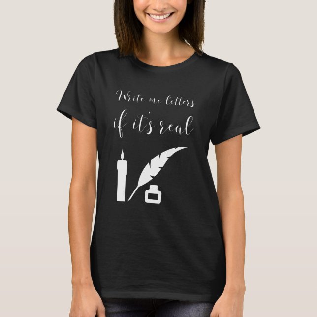 Camiseta Escríbeme letras si es el alma de la vieja escuela (Anverso)