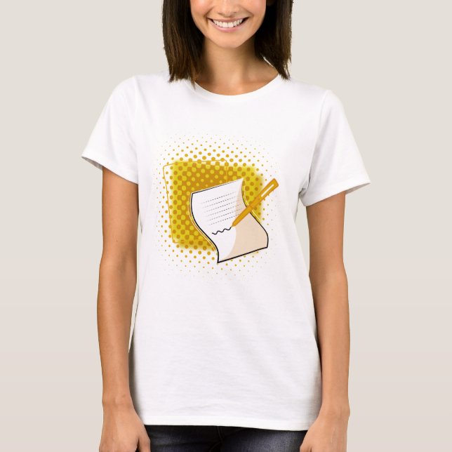 Camiseta Escribiendo a Lover (Anverso)