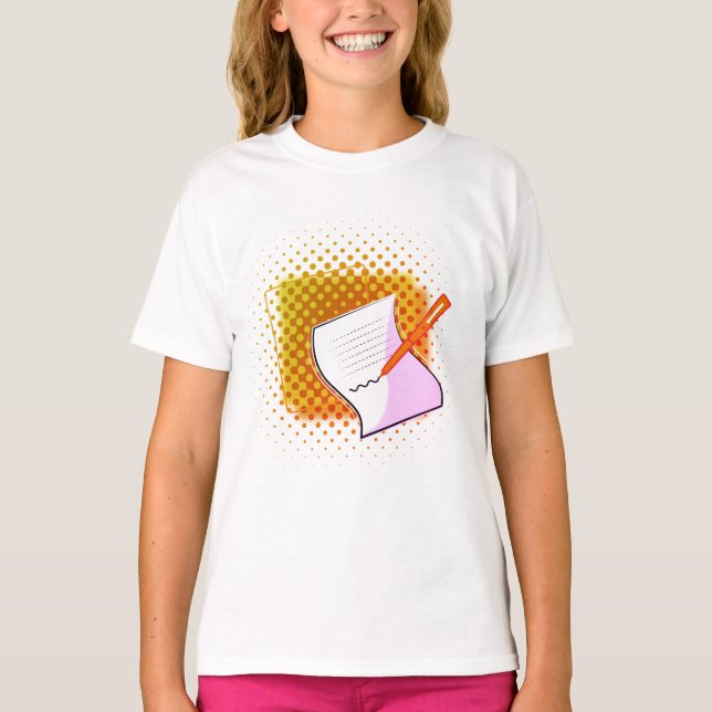 Camiseta Escribiendo a Lover (Anverso)