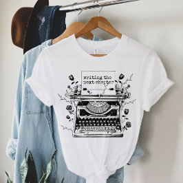 Camiseta Escribiendo el siguiente mensaje de capítulo, escr