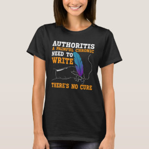 Camiseta Escribir BACKPRINT Para Autores Y Escritores 2