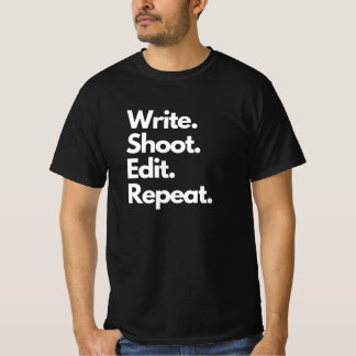 Camiseta Escribir edición de grabación repetición