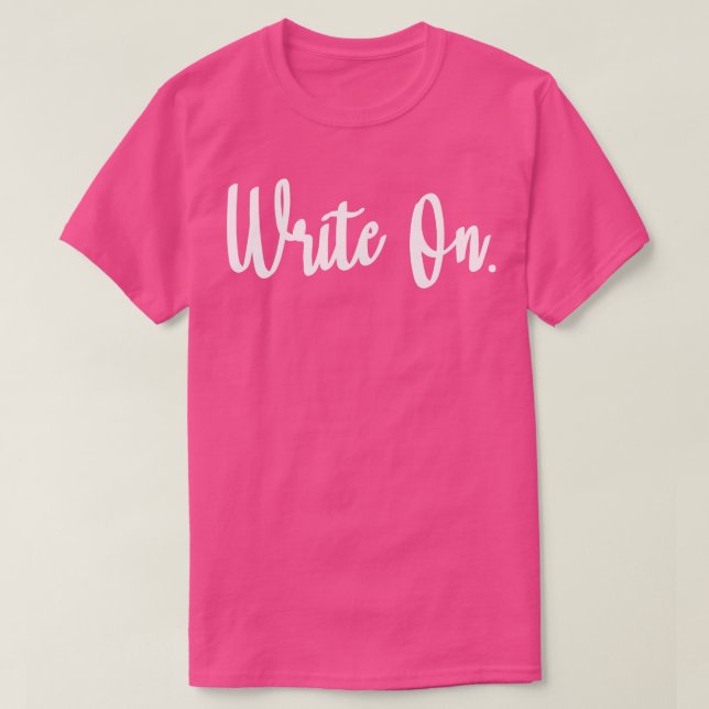 Camiseta Escribir en 1 (Diseño del anverso)
