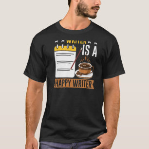 Camiseta Escribir Huella Tradicional Para Autores Y Escrito
