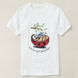 Camiseta Escribir mensaje de error de lápiz en el teléfon
