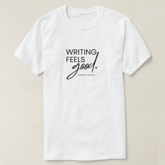 Camiseta Escribir se siente bien (Diseño del anverso)