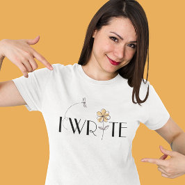 Camiseta Escribo alegre y elegante