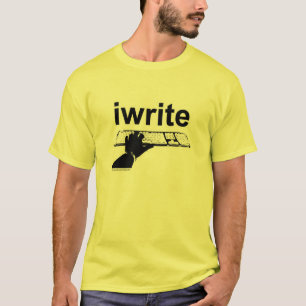 Camiseta Escribo Sencillo Autor Clásico En Negrita