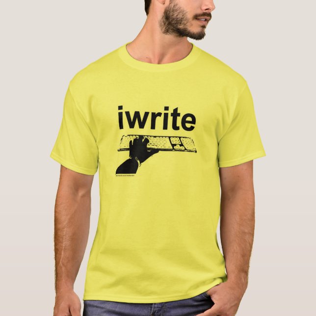Camiseta Escribo Sencillo Autor Clásico En Negrita (Anverso)
