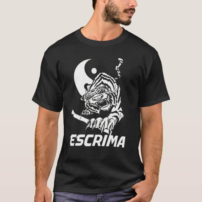 Camiseta Escrima Yin Yang Tiger (Anverso)