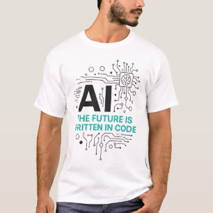 Camiseta Escrito en el futuro en el árbol de códigos Cami