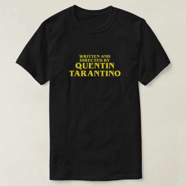 Camiseta Escrito y dirigido por Quentin Tarantino Essentia (Diseño del anverso)
