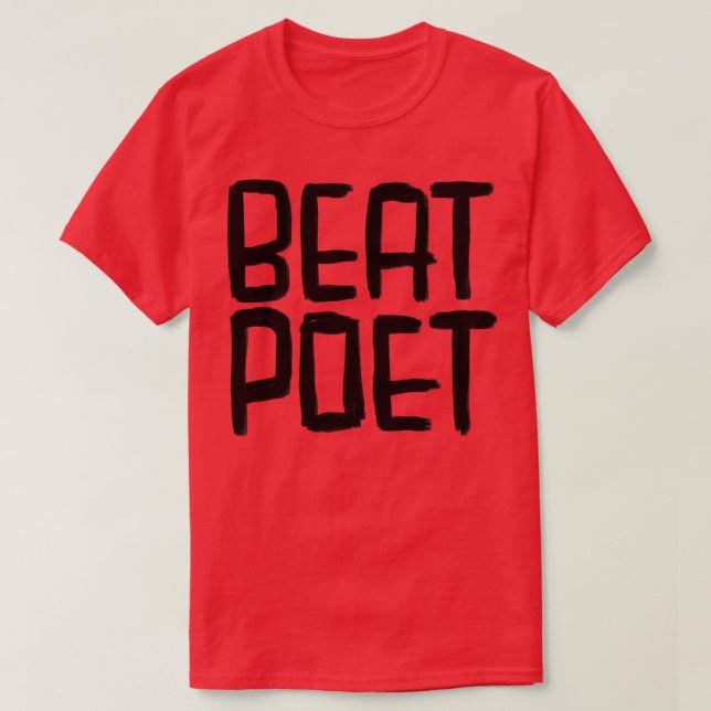 Camiseta Escritor Beat Poet (Diseño del anverso)
