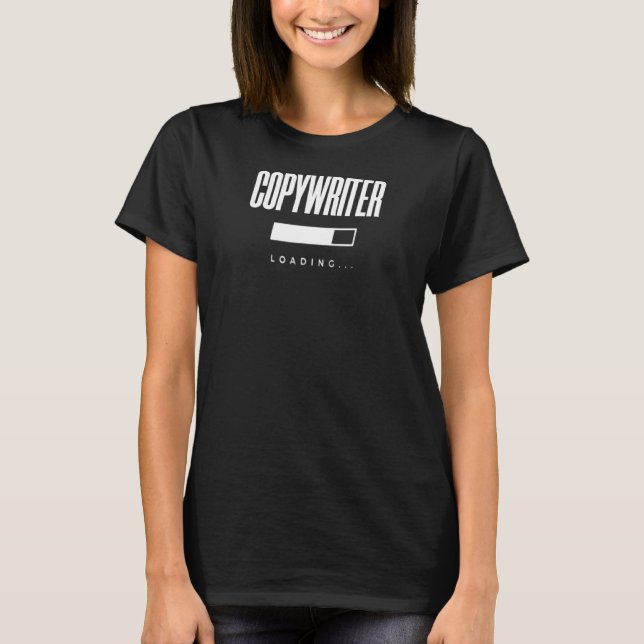 Camiseta escritor Cargando (Anverso)