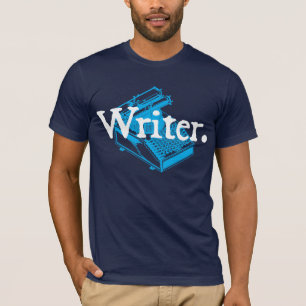 Camiseta Escritor. Con máquina de escribir a máquina