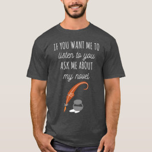 Camiseta Escritor de citas divertidas de Au familia