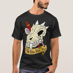 Camiseta Escritor De Fantasía Dungeon Keeper Dragon Skull Y