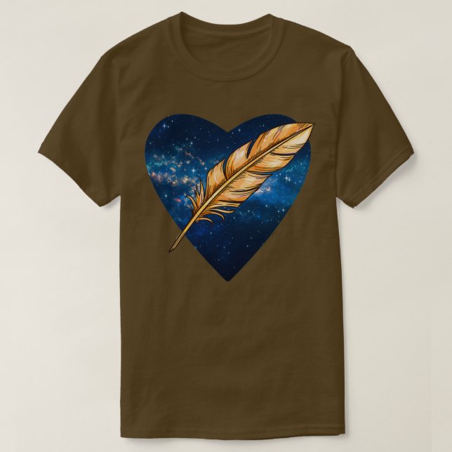 Camiseta Escritor De Heart Blue (Diseño del anverso)