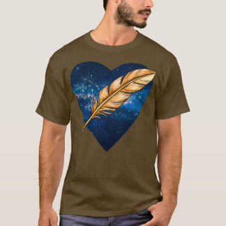 Camiseta Escritor De Heart Blue
