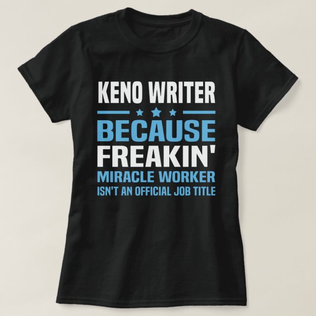 Camiseta Escritor de Keno (Diseño del anverso)