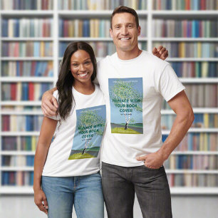 Camiseta Escritor de lanzamiento de libro de portada de lib