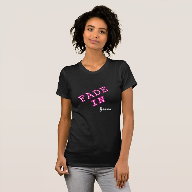 Camiseta Escritor de pantalla "FADE IN" personalizado (Anverso completo)