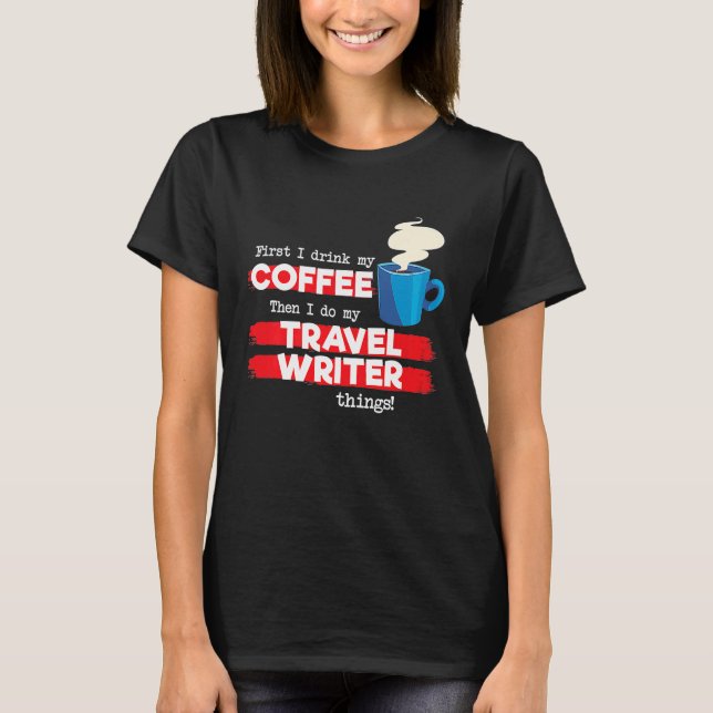 Camiseta Escritor de viajes y discurso de agradecimiento po (Anverso)