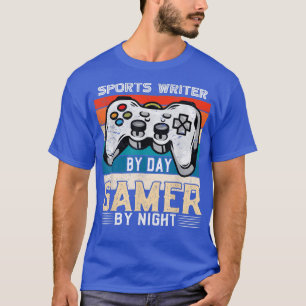 Camiseta Escritor deportivo por jugador de día por videojue