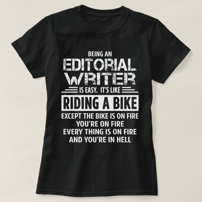 Camiseta Escritor editorial (Diseño del anverso)